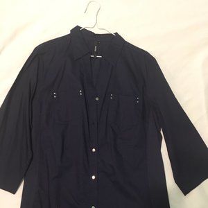 Black casual blouse